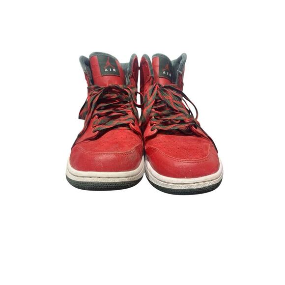 AIR Jordan 1 Retro hightop RED and FOREST GREEN sz 11.5 - Picture 3 of 13